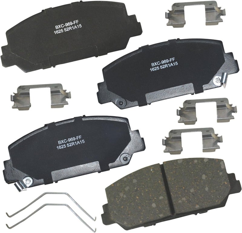 Bendix Premium SBC1625 Ceramic Front Brake Pads for Acura ILX 2022-2016, RDX 2018-2013, RLX 2020-2014, Honda Accord 2017-2016, Civic 2020-2017 - Image 1